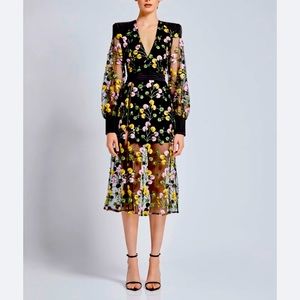 Like new Floral midi dress by Australian designer Zhivago